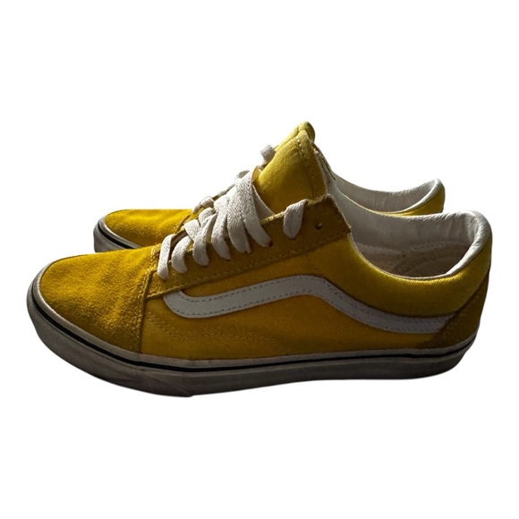 Vans Yellow and White Women's Sneakers - Picture 4 of 7